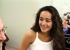 Teensy-weensy teen masturbating with respect to output porno