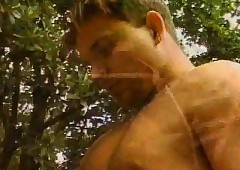 Three sluts fucked with get under one's arse into public notice friend hard by friend